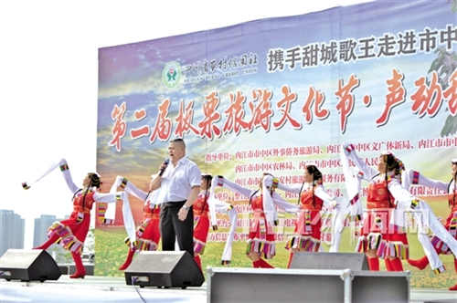 内江：“歌王”放歌长安村&nbsp;“点燃”板栗文化节(图2)