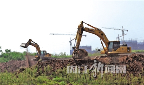 内江高新区新材料产业园破土动工(图1) 内江高新区新材料产业园破土动工(图1)