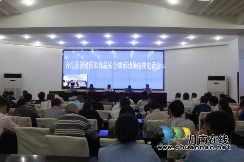 合江：召开创建国家食品安全城市动员电视电话会(图3)