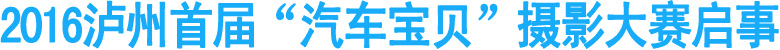 2016泸州首届“汽车宝贝”摄影大赛启事