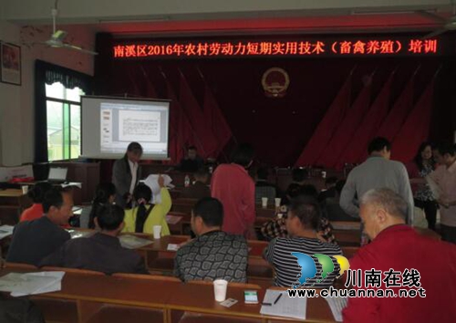 宜宾南溪区大观镇举办养殖培训会(图1)