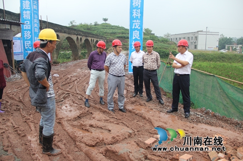 薛学深督查石桥镇易地扶贫搬迁工作(图1)