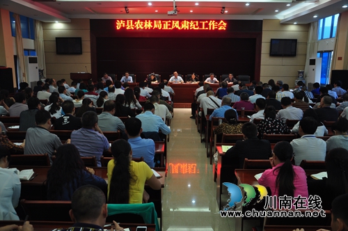 泸县农林局召开正风肃纪工作会(图2)