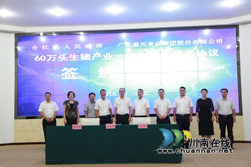 合江与广东签订60万头生猪一体化项目投资协议(图1)