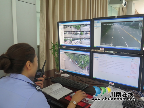 泸县交警天网巡查城区违停行为效果显著(图1) 泸县交警天网巡查城区违停行为效果显著(图1)