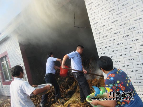 泸县太伏：电线短路引火&nbsp;警民联手扑灭(图1)
