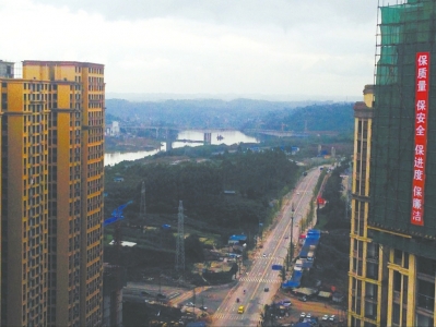 内江城区第五座跨江大桥预计11月完工(图1)