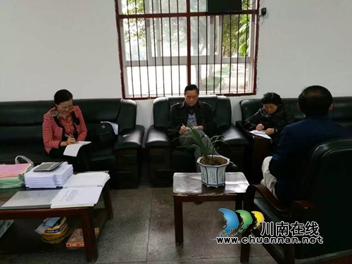 合江县关工委到白米中学开展“朝阳工程”调研座谈(图1)