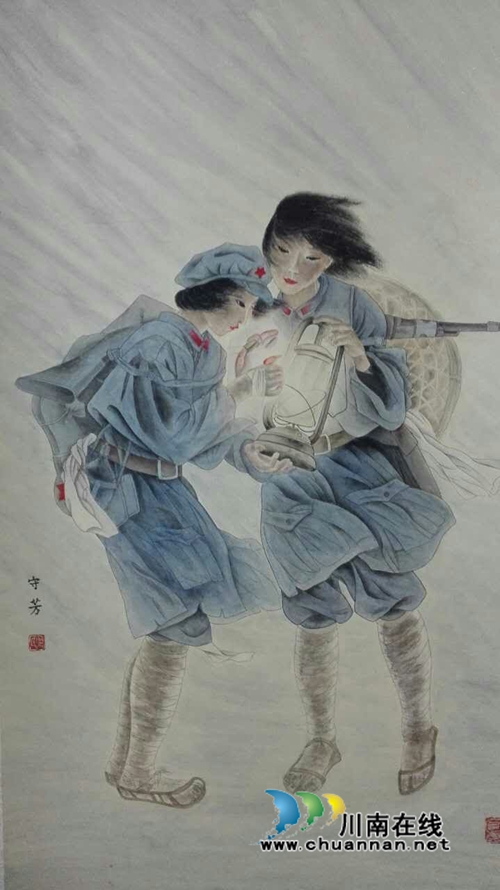 泸州市纪念红军长征80周年美术书法作品展开展(图18) 泸州市纪念红军长征80周年美术书法作品展开展(图18)