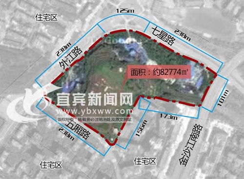 宜宾新建8万平米绿地公园“丹凤”&nbsp;辐射4街区(图1)