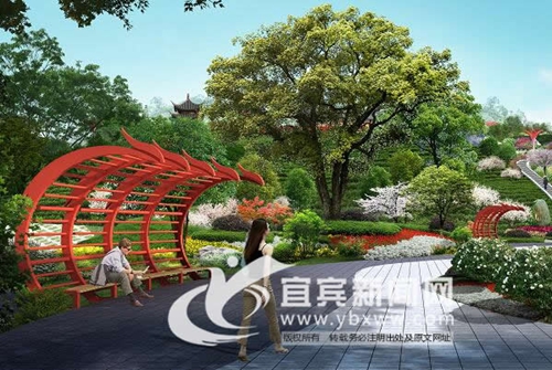 宜宾新建8万平米绿地公园“丹凤”&nbsp;辐射4街区(图10)