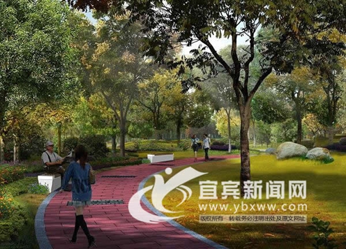宜宾新建8万平米绿地公园“丹凤”&nbsp;辐射4街区(图12)