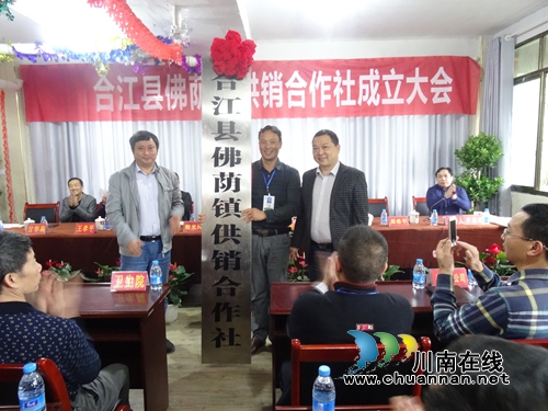 泸州合江县佛荫镇供销合作社挂牌成立(图1) 泸州合江县佛荫镇供销合作社挂牌成立(图1)