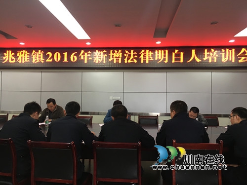 泸县兆雅镇开展法律明白人培训(图1)