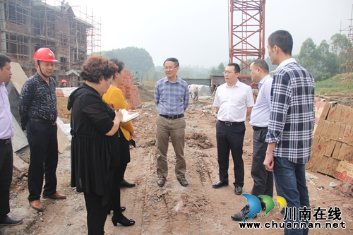 泸州市人大常委会副主任王波到石桥镇督导易地扶贫搬迁工作(图1)