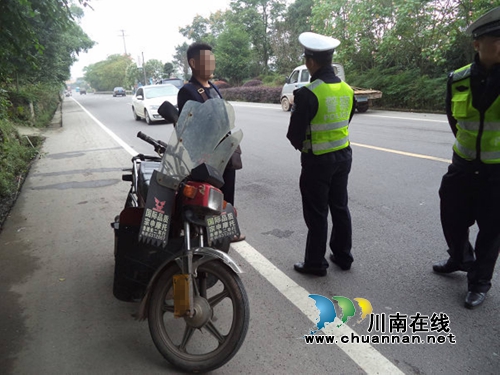 泸县男子驾驶被盗车辆被警方查获(图1)