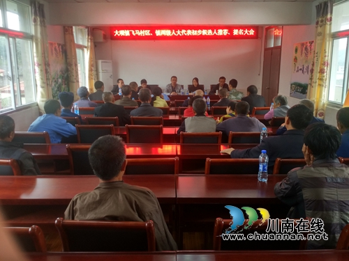 宜宾大观镇飞马村召开区镇两级人大代表初步候选人推荐提名大会(图1)