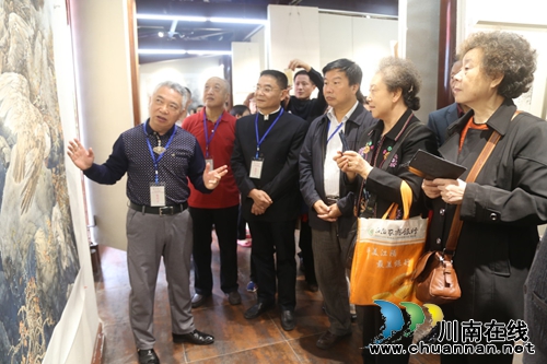 永川籍画家刘阿本中国画作品泸州交流展开展(图8)