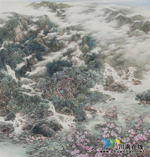 永川籍画家刘阿本中国画作品泸州交流展开展(图12)