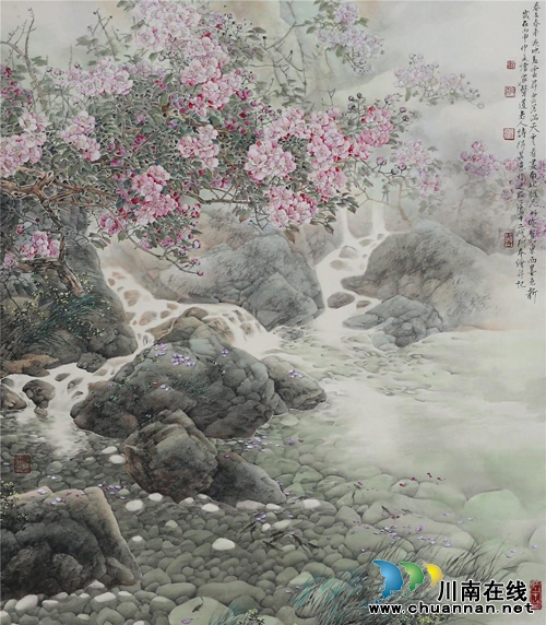 永川籍画家刘阿本中国画作品泸州交流展开展(图13)
