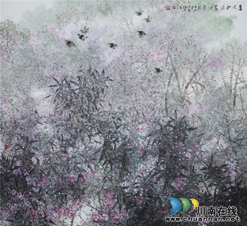 永川籍画家刘阿本中国画作品泸州交流展开展(图11)