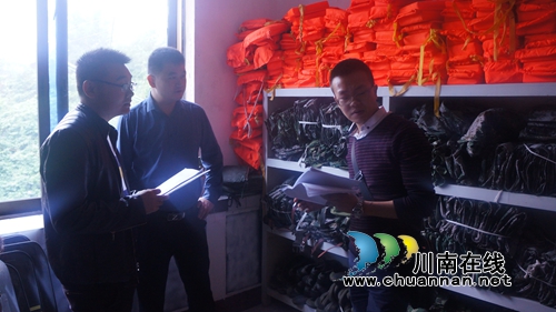 泸县应急办到立石镇开展应急物资储备检查(图2)