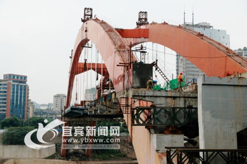 宜宾金沙江南门大桥工程预计明年1月通车(图1)