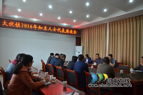 泸县太伏镇召开知名人士代表座谈会(图1)