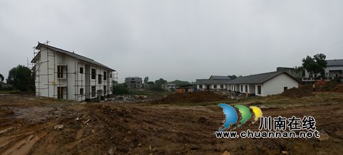 泸县云龙镇加紧建设易地扶贫搬迁集中安置点(图1)