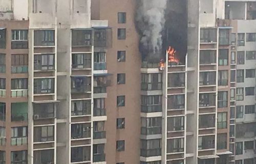 泸州城西一小区突发火灾&nbsp;27楼公寓黑烟滚滚(图3)