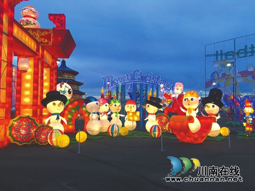 自贡彩灯第六次闪耀美国 持续到明年1月30日(图1) 自贡彩灯第六次闪耀美国 持续到明年1月30日(图1)