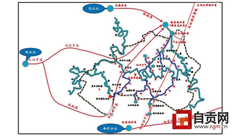 自贡拟投资百亿 新建8条河打造“南国水乡”(图1) 自贡拟投资百亿 新建8条河打造“南国水乡”(图1)