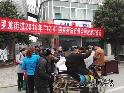宜宾罗龙街道开展“12.4”国家宪法日暨全国法制宣传日系列活动(图1)