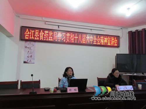 合江县食药监局集中学习十八届六中全会精神(图1)