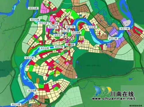 泸州即将建设沱江五桥，终点接佳乐世纪城(图1)