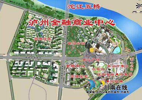 泸州即将建设沱江五桥，终点接佳乐世纪城(图2)