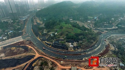 自贡西山汇园贯通&nbsp;新老城区交通大动脉活力重现(图1)