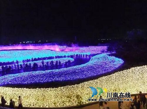 泸州首届炫彩灯光节美呆了！敞开心扉表白女神(图2)