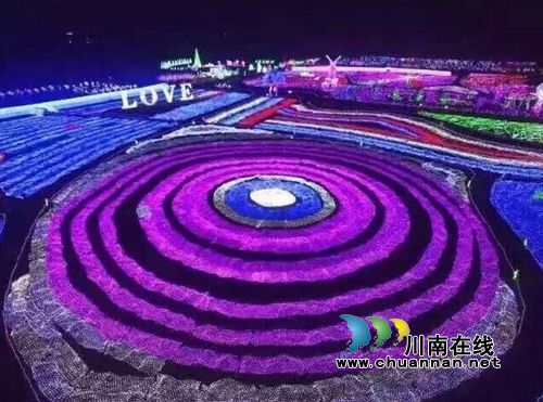 泸州首届炫彩灯光节美呆了！敞开心扉表白女神(图3)