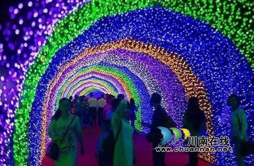 泸州首届炫彩灯光节美呆了！敞开心扉表白女神(图4)