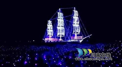 泸州首届炫彩灯光节美呆了！敞开心扉表白女神(图7)