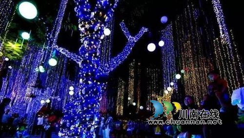 泸州首届炫彩灯光节美呆了！敞开心扉表白女神(图19)