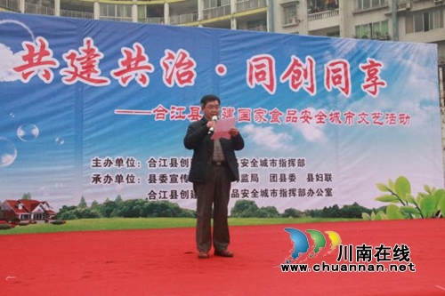 合江县举行创建国家食品安全城市文艺演出(图2)