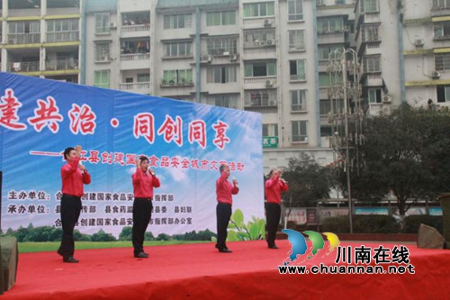 合江县举行创建国家食品安全城市文艺演出(图3)