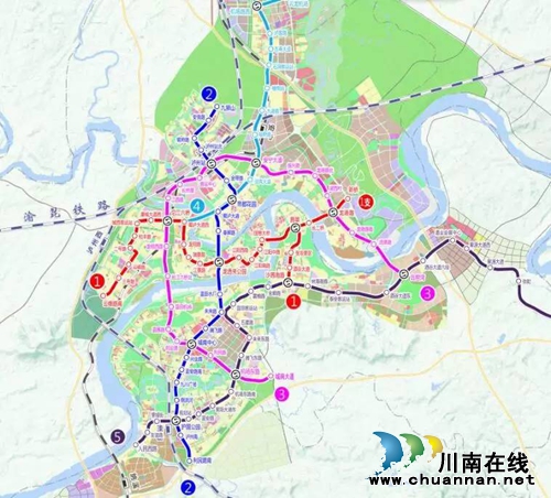 泸州规划5条轻轨&nbsp;1条起于佳乐世纪城&nbsp;1条途经(图2)