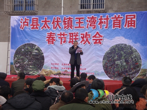 泸县太伏镇王湾村举办首届春节联欢会(图1)