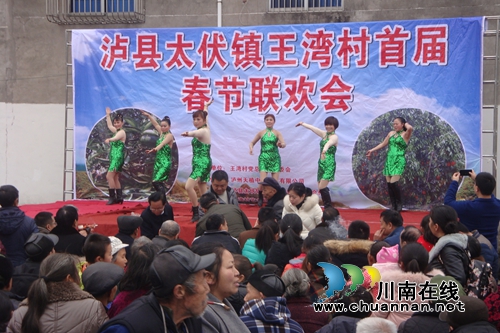 泸县太伏镇王湾村举办首届春节联欢会(图2)