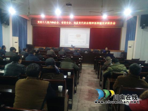 合江尧坝镇召开党的十八届六中全会、省全委会、市县党代会精神宣讲会(图1)