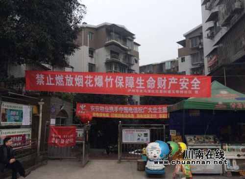 龙马潭红星街道大力宣传禁止燃放烟花爆竹(图1)
