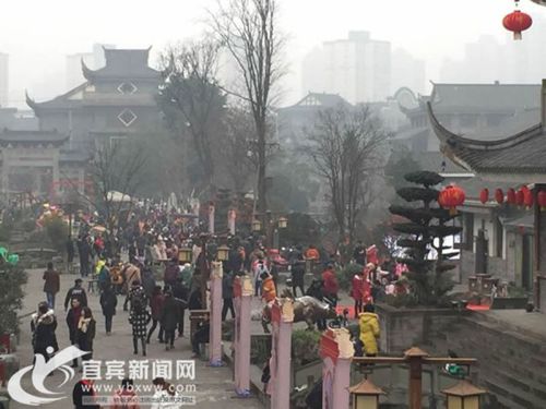 新春佳节&nbsp;宜宾各公园景点人气爆棚(图6)